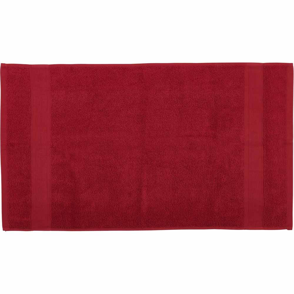 Wilko Supersoft Persian Red Hand Towel Image 3