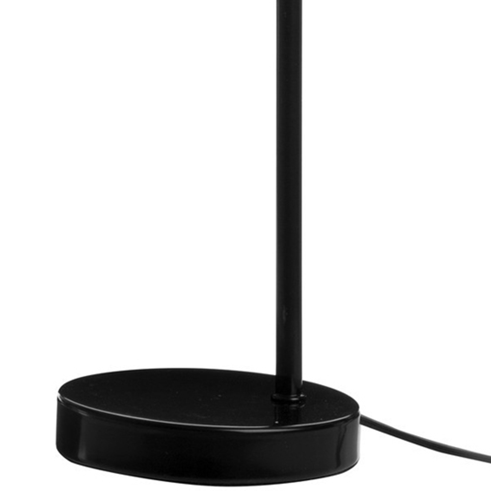 Premier Housewares Black Metal Modern Desk Lamp Image 3