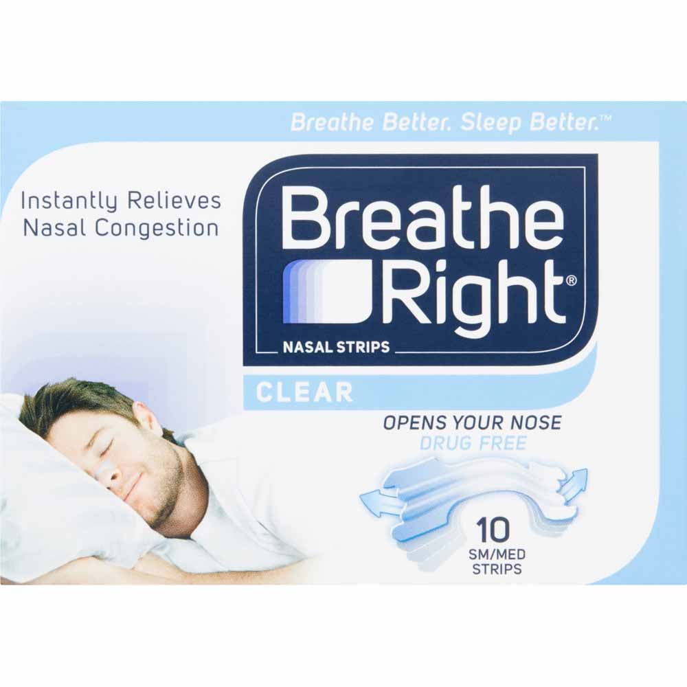 Breathe Right Nasal Strips Small/Medium 10 pack Wilko