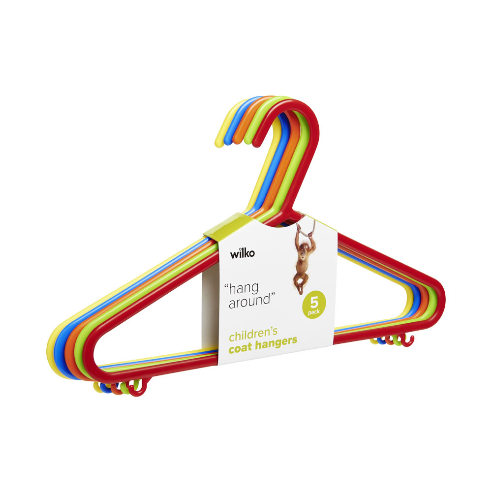 Wilko Kids Hangers 5 pack Image