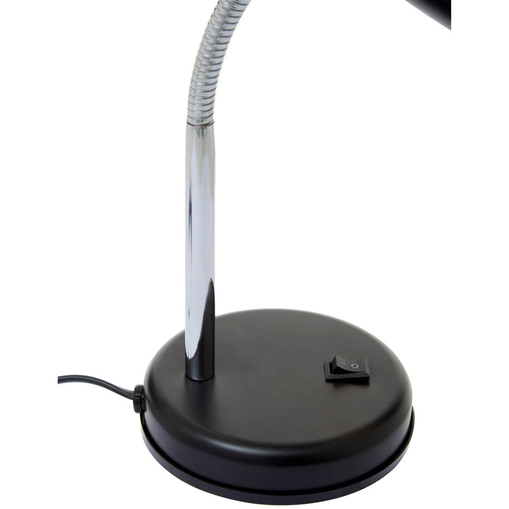 Premier Housewares Flexi Matte Black Desk Lamp Image 6