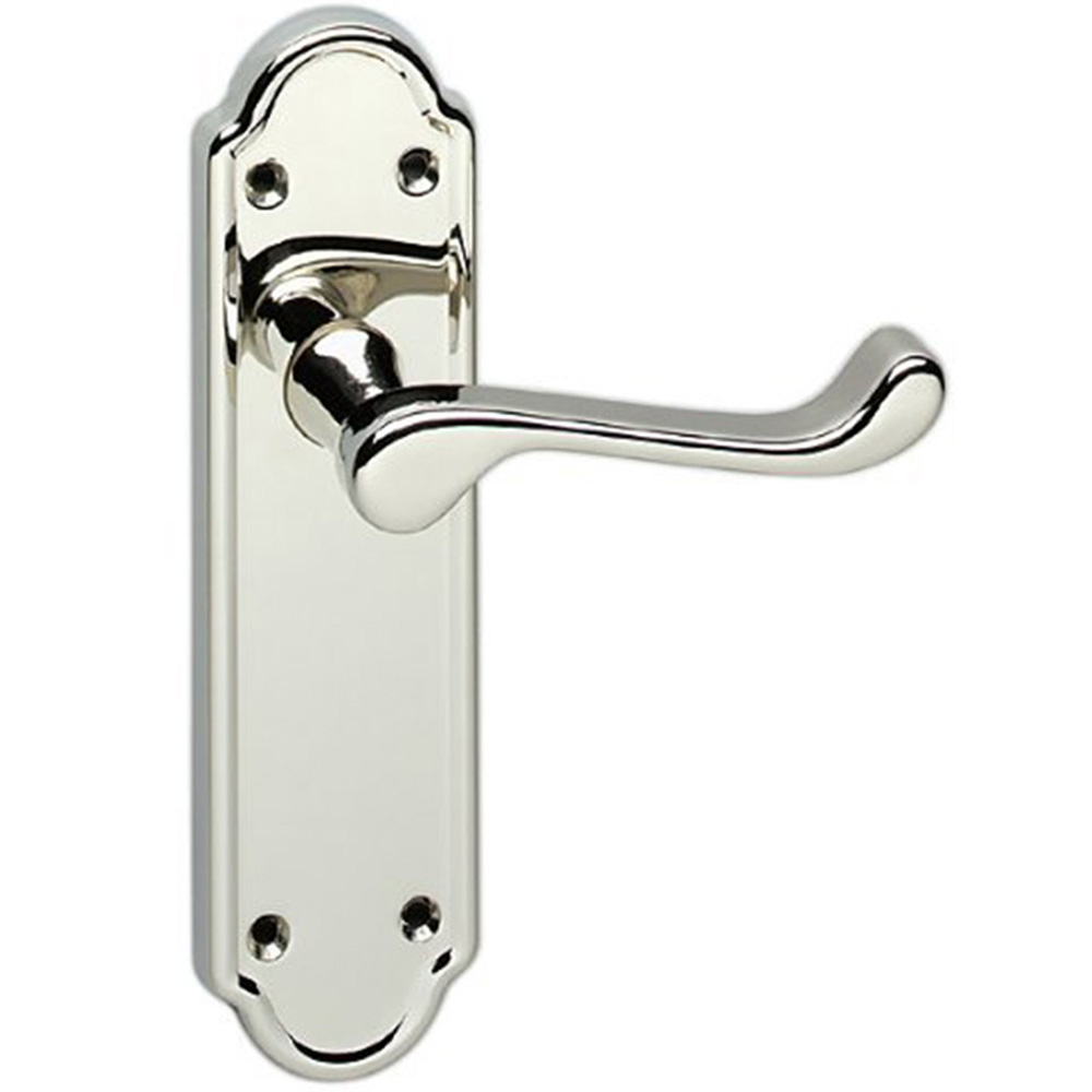 Golden Grace Chrome Victorian Ashford Ashworth Door Handle Set Image