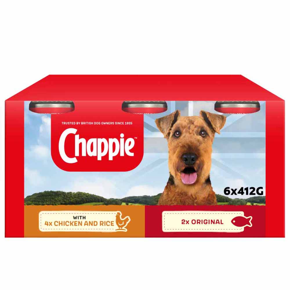 Chappie Mixed Selection Tinned Dog Food 6 x 412g Image 1