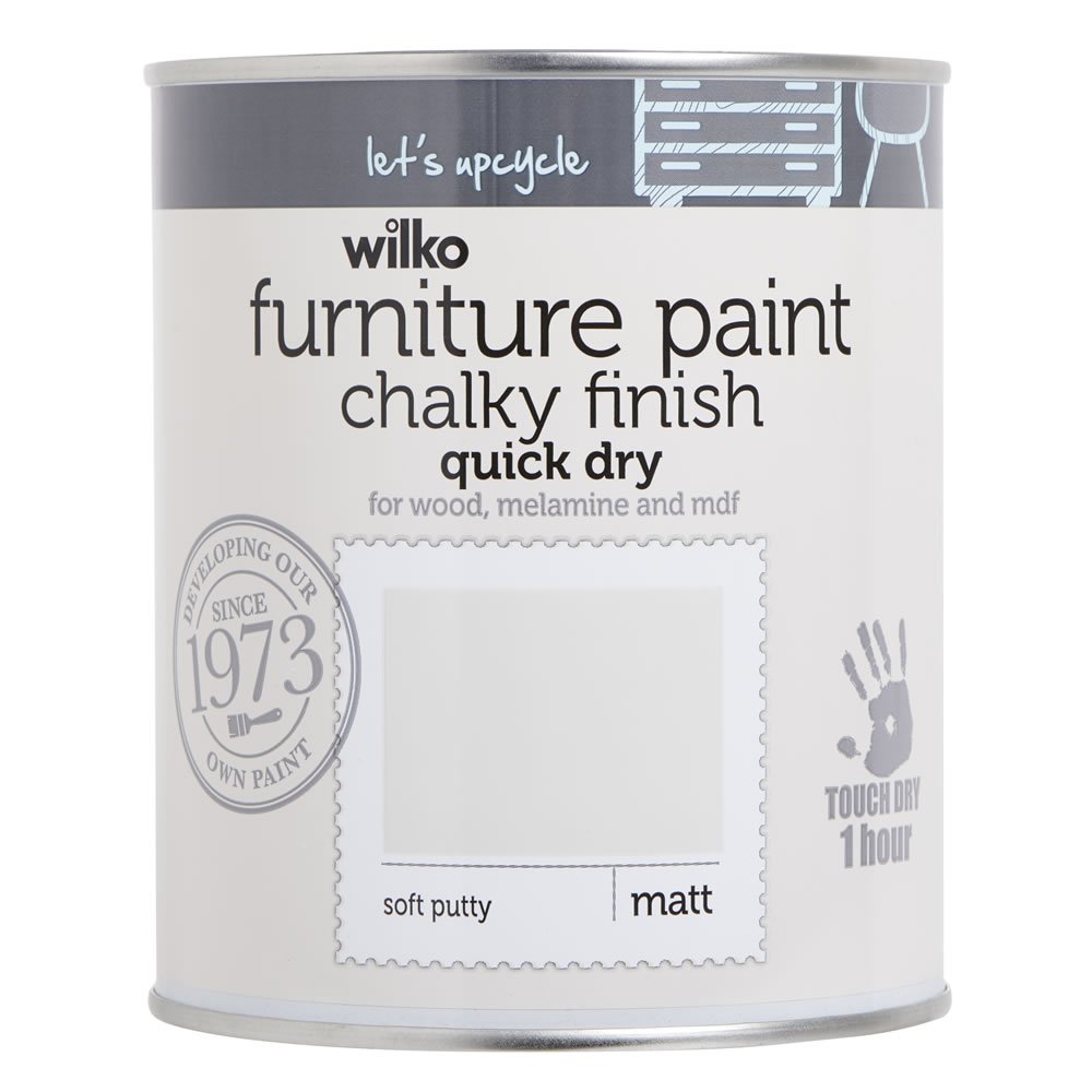 Wilko Quick Dry Soft Putty Furniture Paint 750ml Image 2