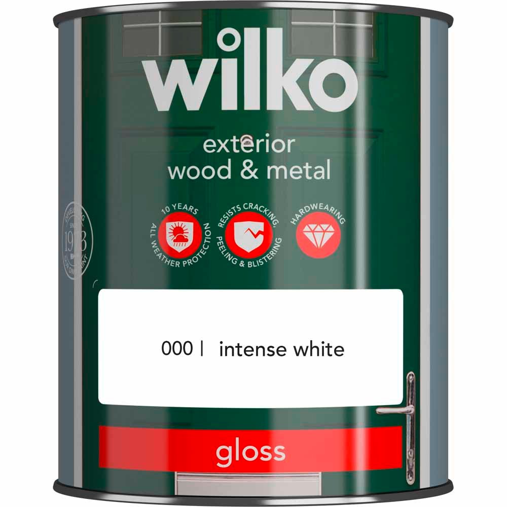 Wilko Pure Brilliant White Gloss Exterior Paint 750ml Image 2