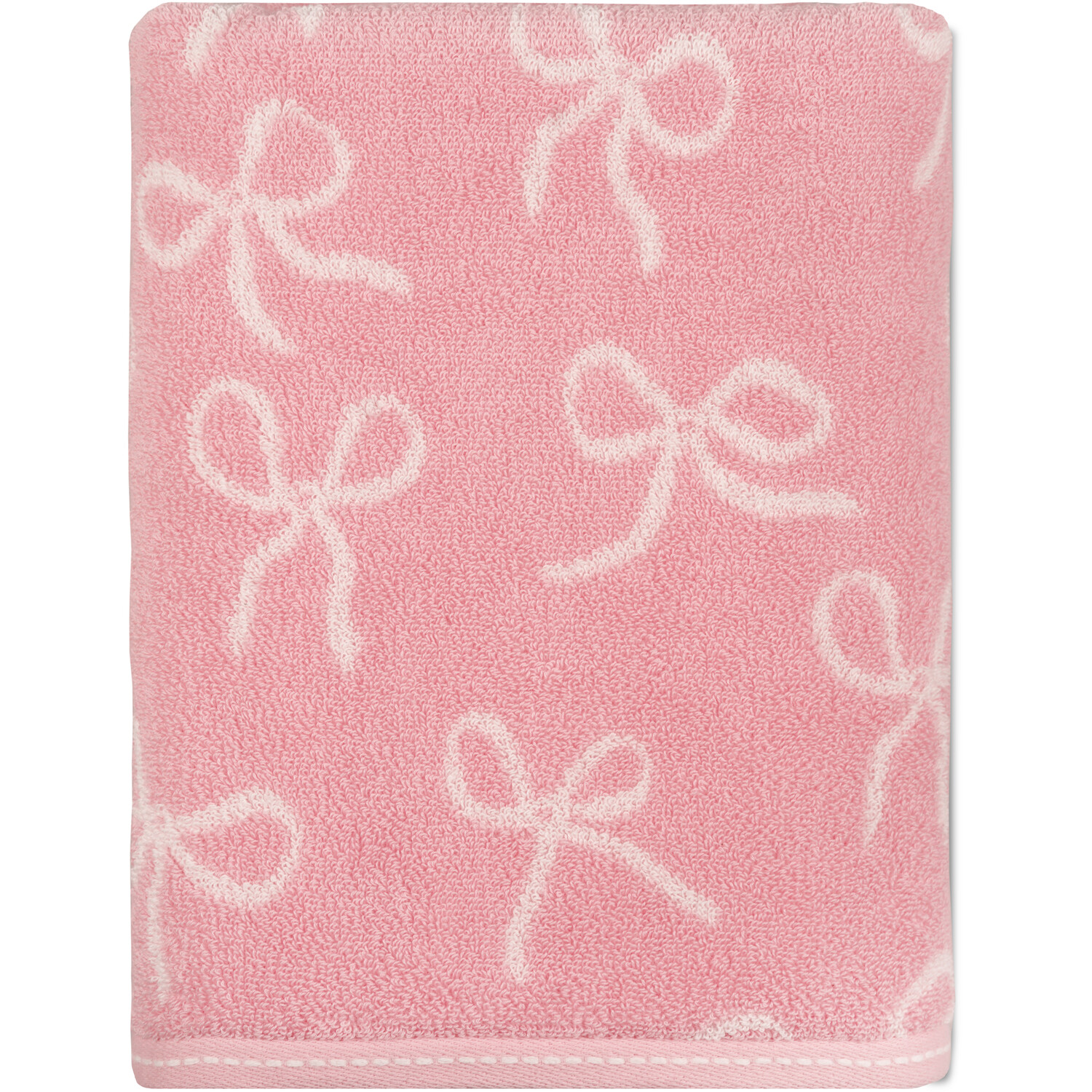 Bow Cotton Towel Pink Hand Towel Image 7