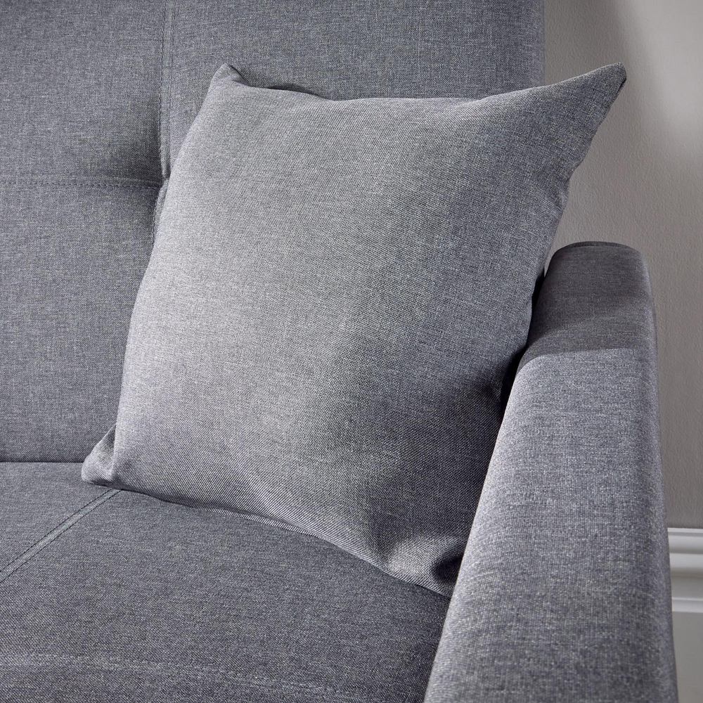Home Source 2 Seater Dark Grey Sofa Bed Image 7