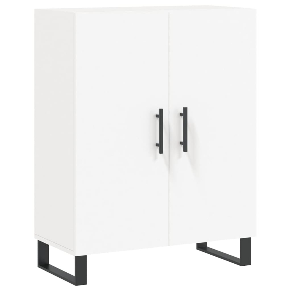vidaXL 2 Door 3 Shelf White Highboard Image 7