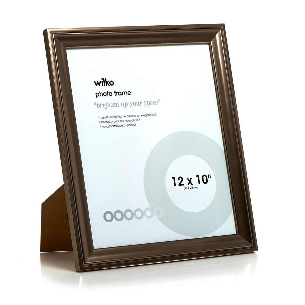Wilko 12 x 10 inch Pewter Effect Photo Frame Wilko