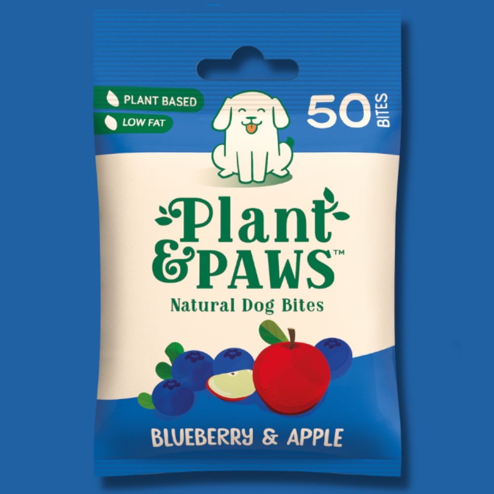 Plant & Paws Blueberry & Apple Natural Dog Bites 50 Pack Image 4