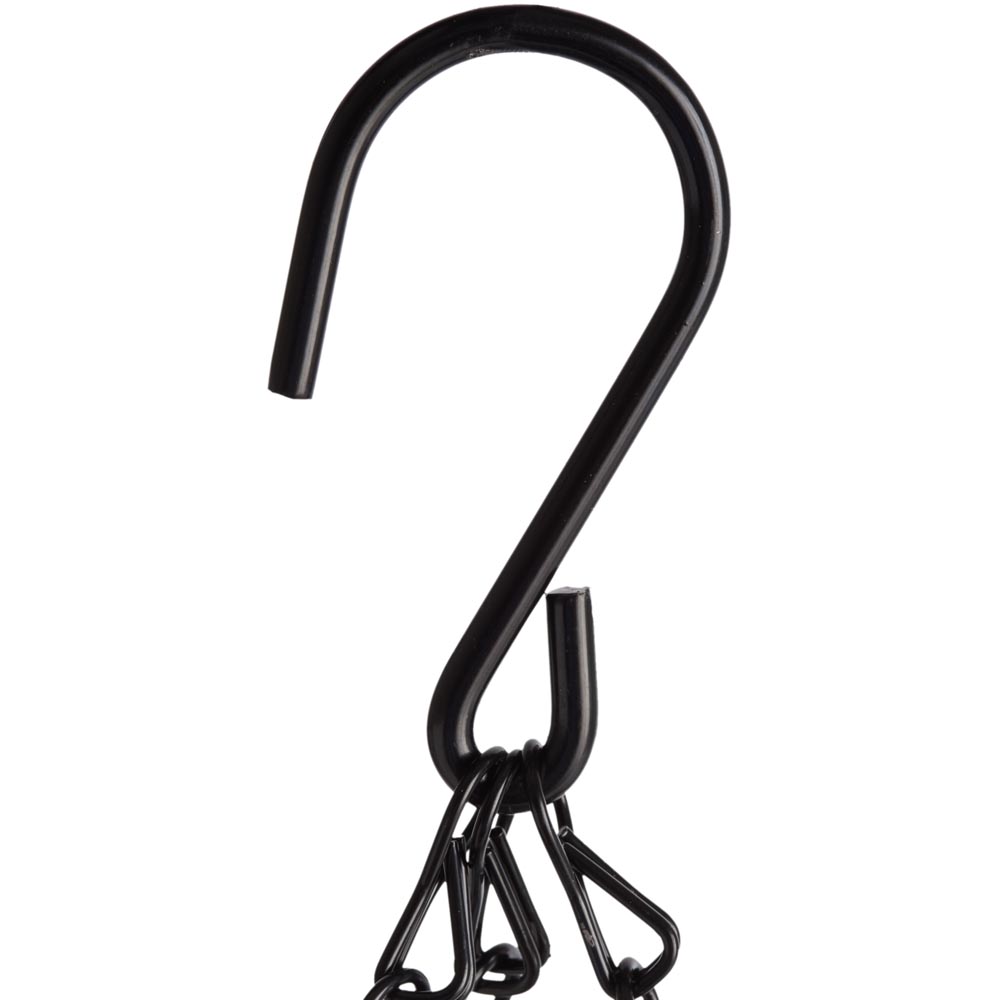 Wilko 35cm Black Hanging Basket Image 2