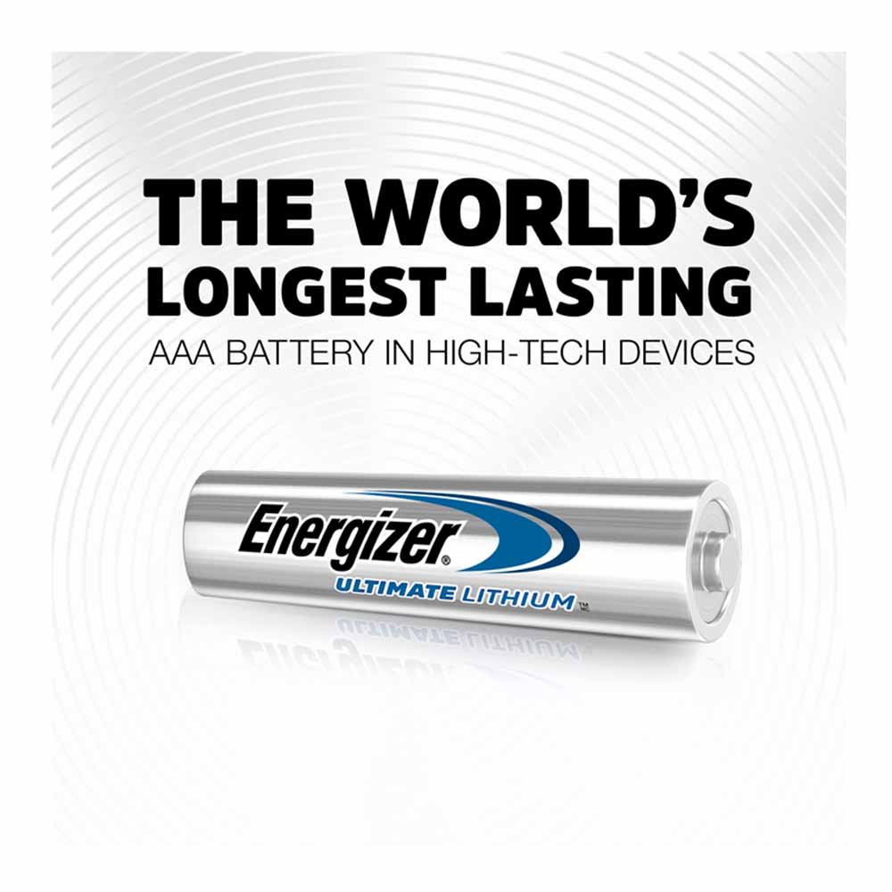 Energizer Ultimate LR03 1.5V Lithium AAA Batteries  4 pack Image 3
