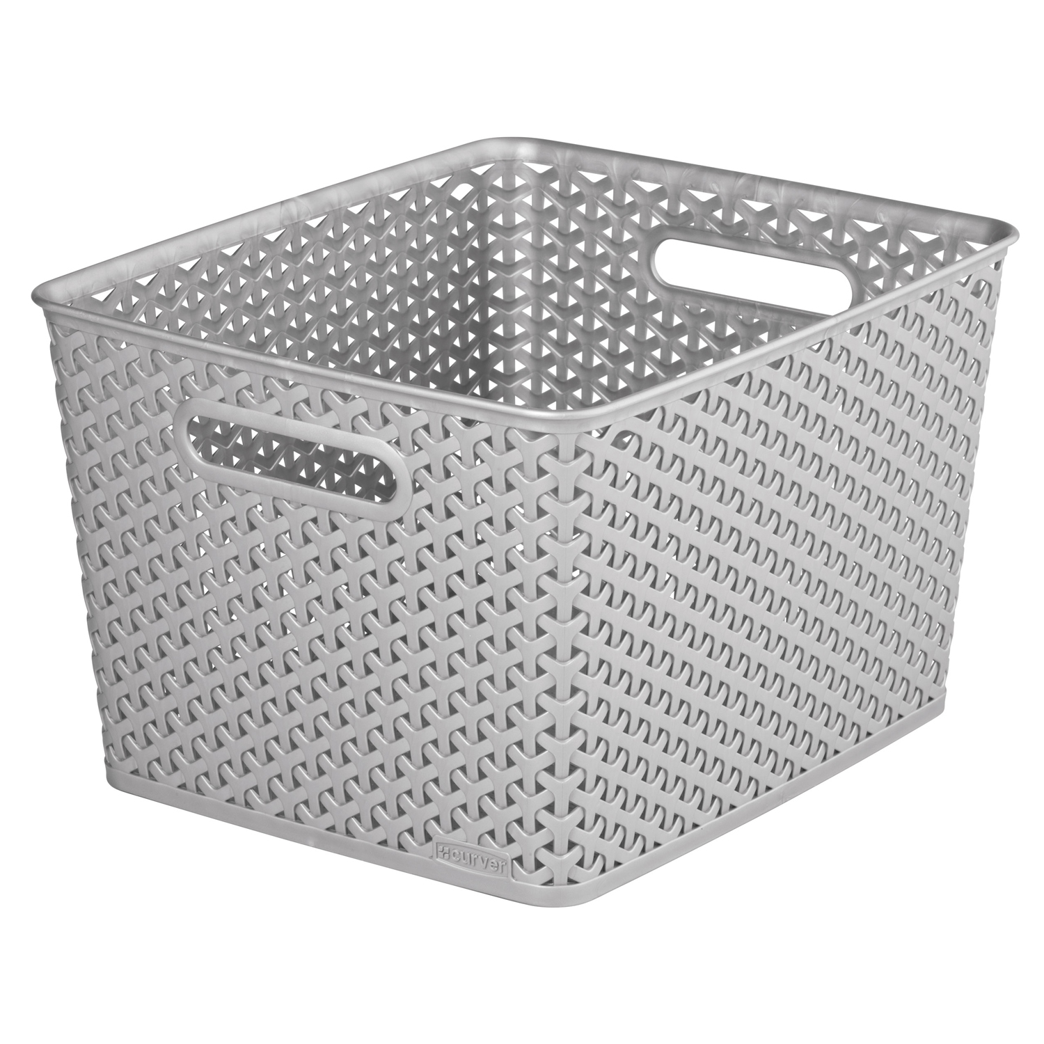 Curver Grey My Style Large Storage Basket Image