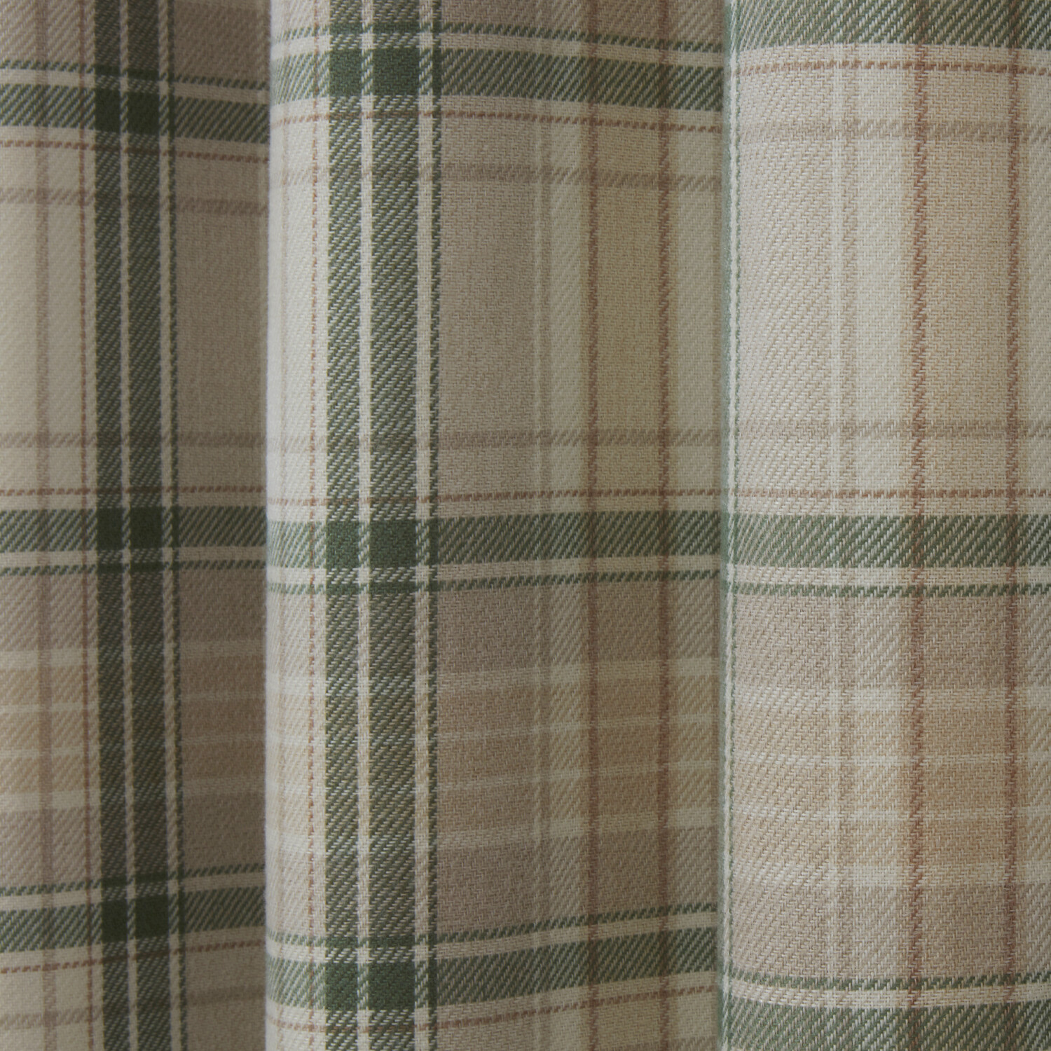 Divante Hatfield Green Check Blackout Curtains 183 x 168cm Image 2