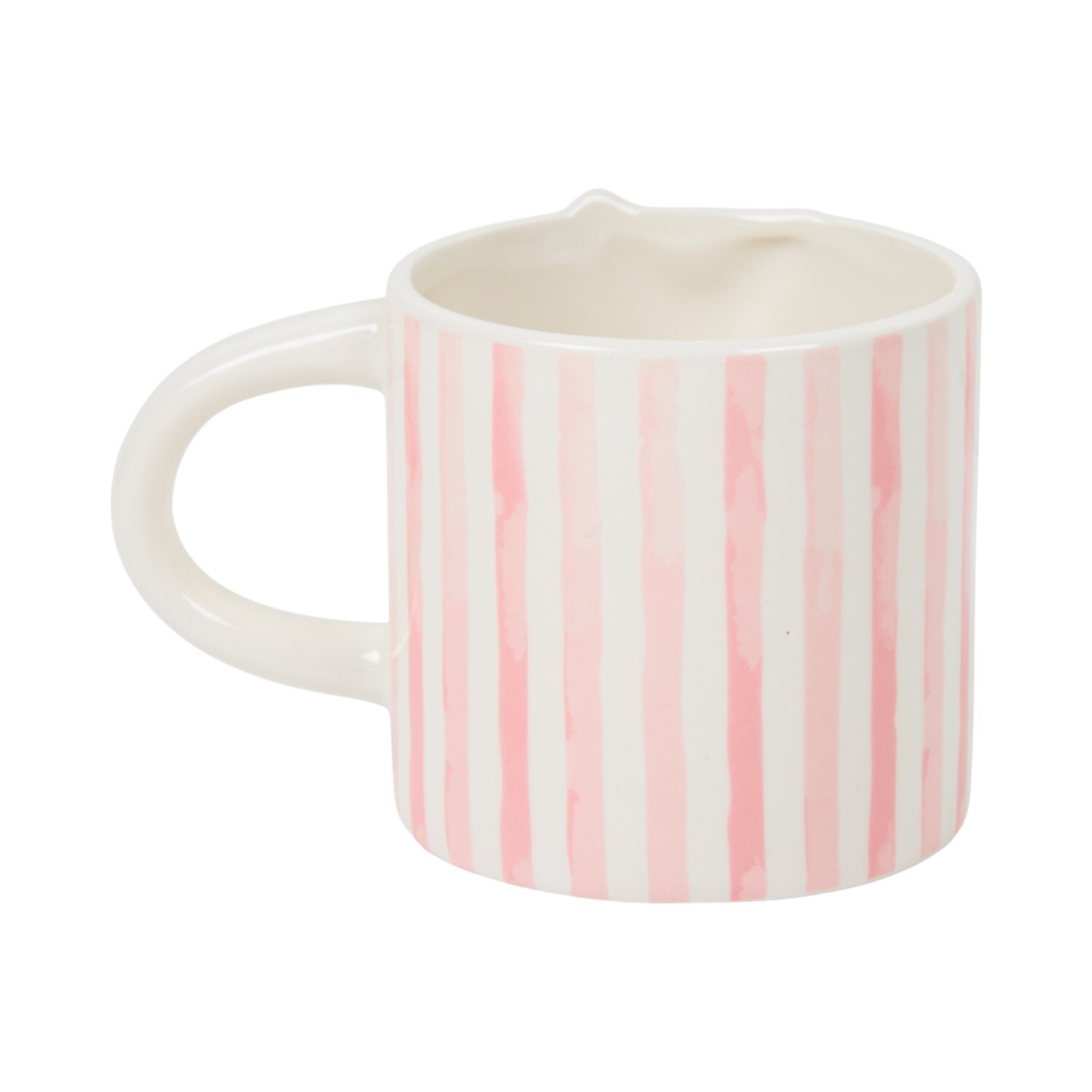 Bunny Striped Mug White Image 2