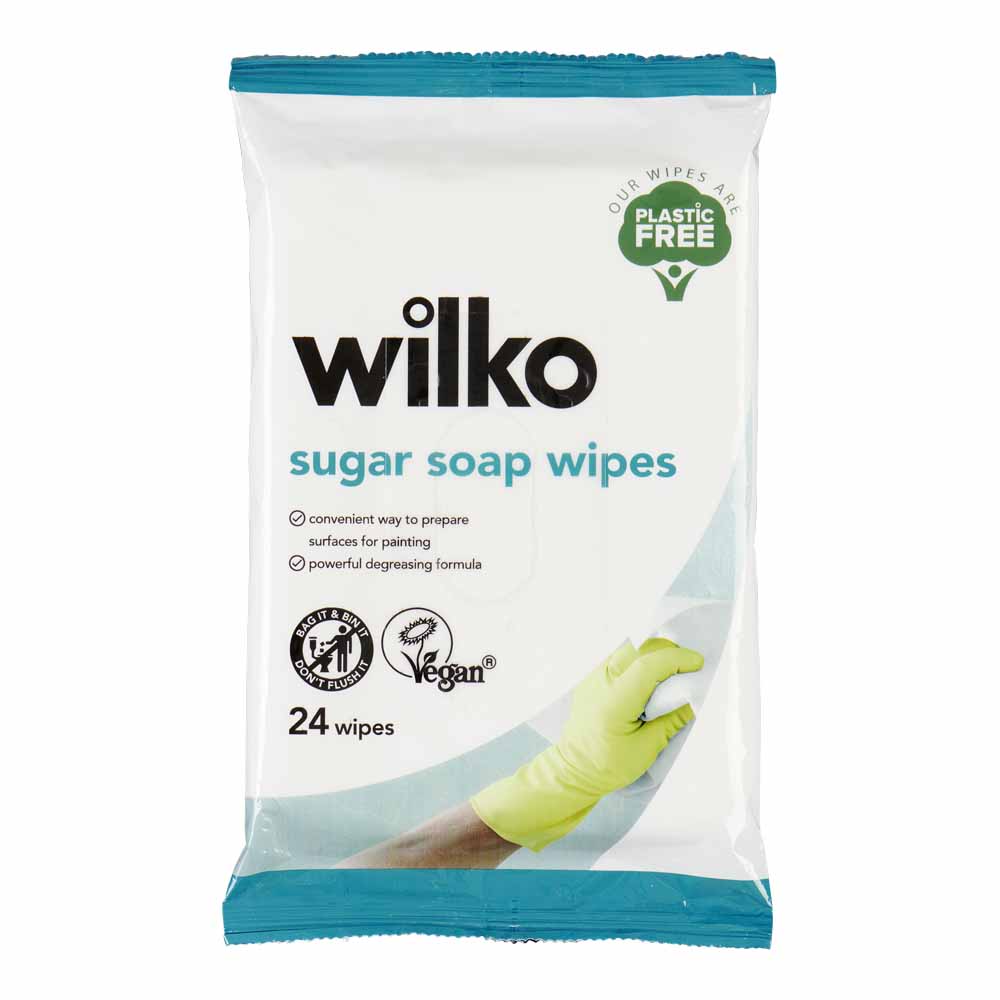 Wilko Plastic Free Sugar Soap Wipes 24 Pack Image 1