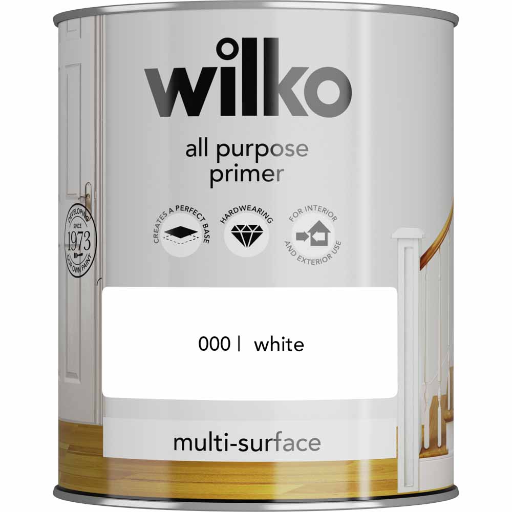 Wilko Multi Surface White All Purpose Primer 750ml Image 2