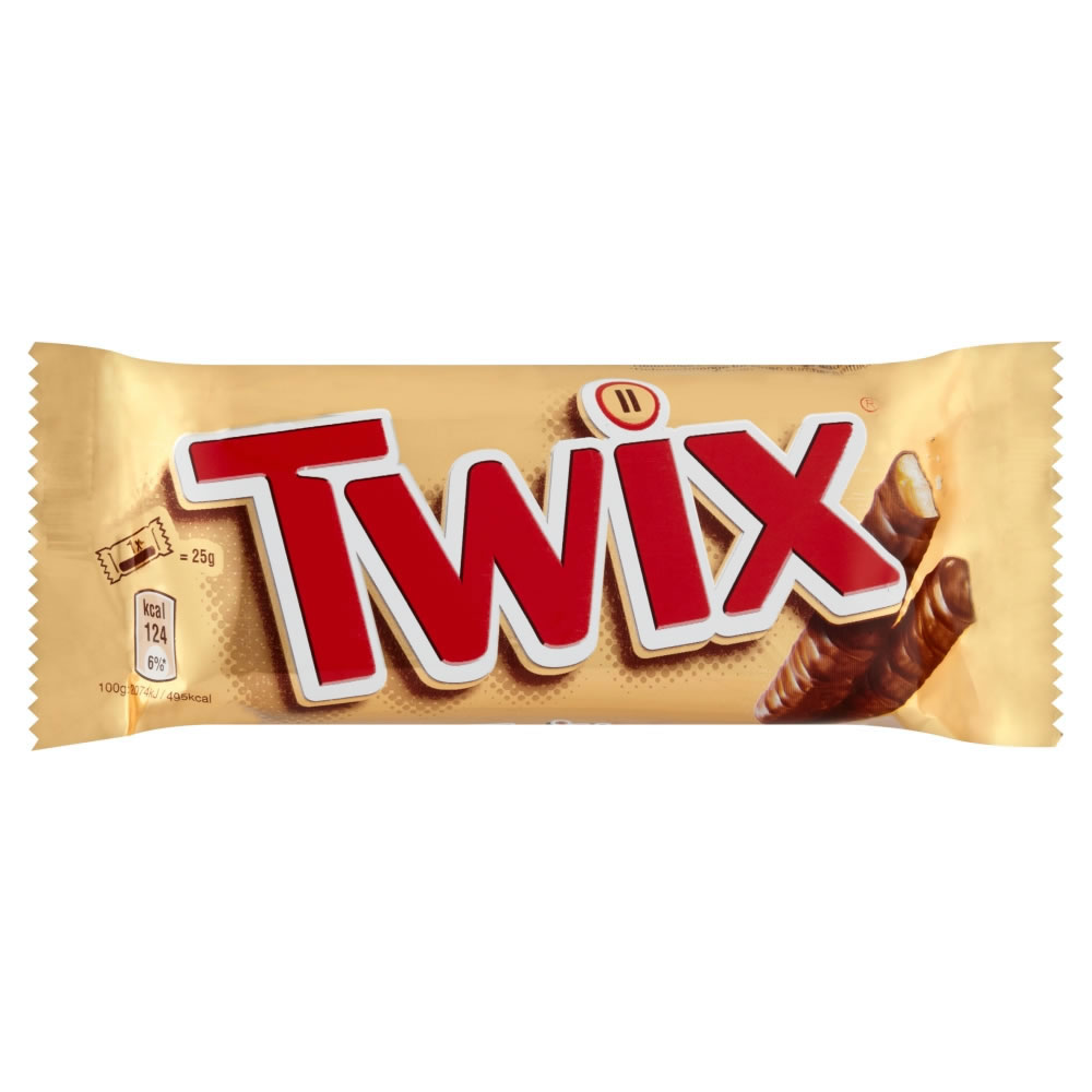 Mars Twix Chocolate Bar 50g Image 1