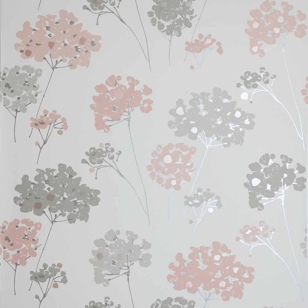 Arthouse Anya Floral Metallic Wallpaper Blush Image 1