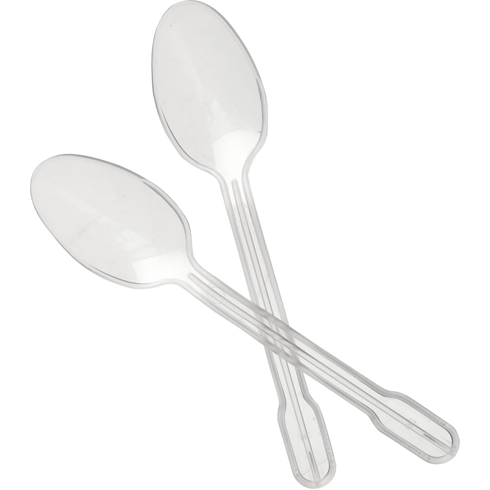 Wilko 30 Pack Reusable Plastic Tea Spoons   Image 1