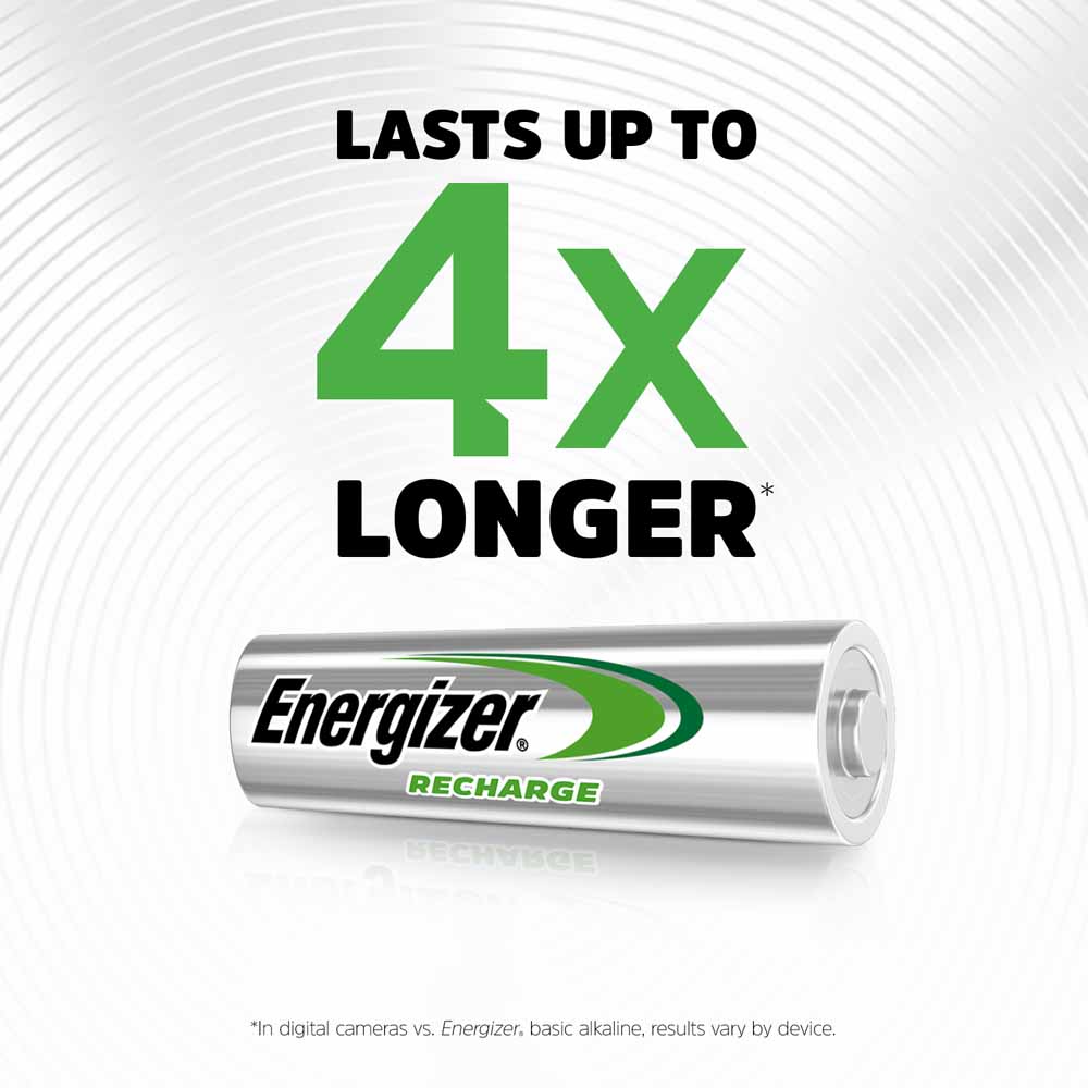 Energizer 2000mAH  1.2V NiMH Rechargeable AA Batte ries 4 pack Image 4