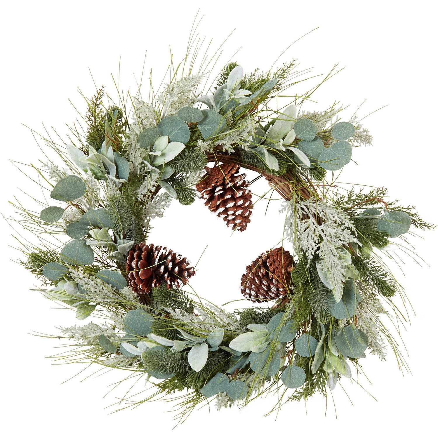Eucalyptus Pinecone Wreath - Green Image 1