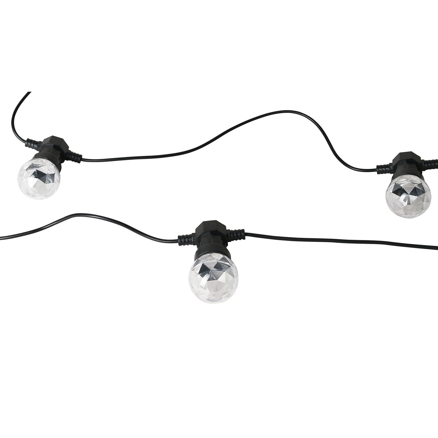 Disco Party String Light 10 LED  - Black Image 1