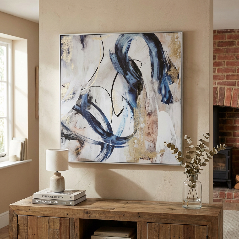 Contemporary Abstract Framed Canvas Image 2