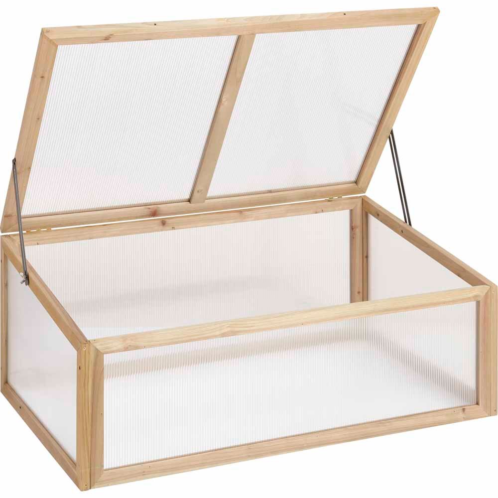 Wilko Wooden Cold Frame Greenhouse Image 3