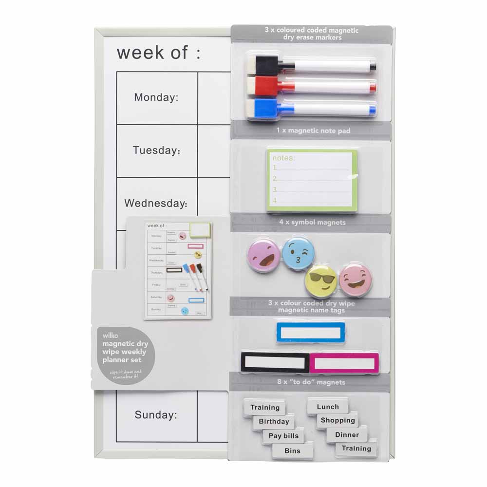 Wilko Weekly Planner Set Image 1