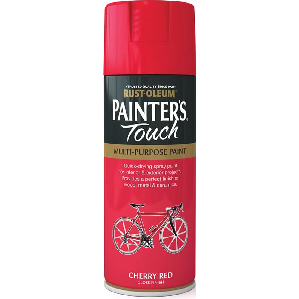 Rust-Oleum Painter's Touch Cherry Red Gloss Spray Paint 400ml Image
