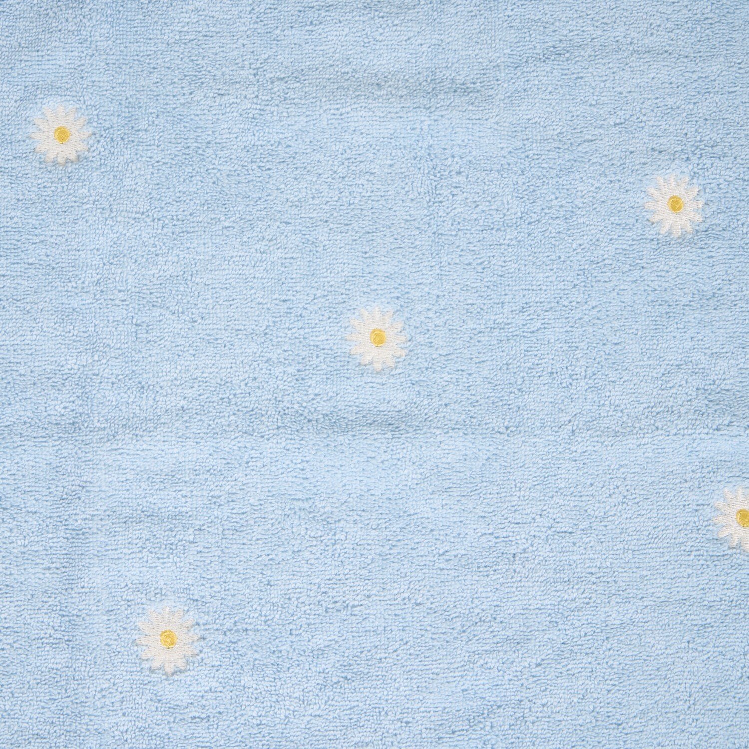 Daisy Embroidered Hand Towel Blue Image 3