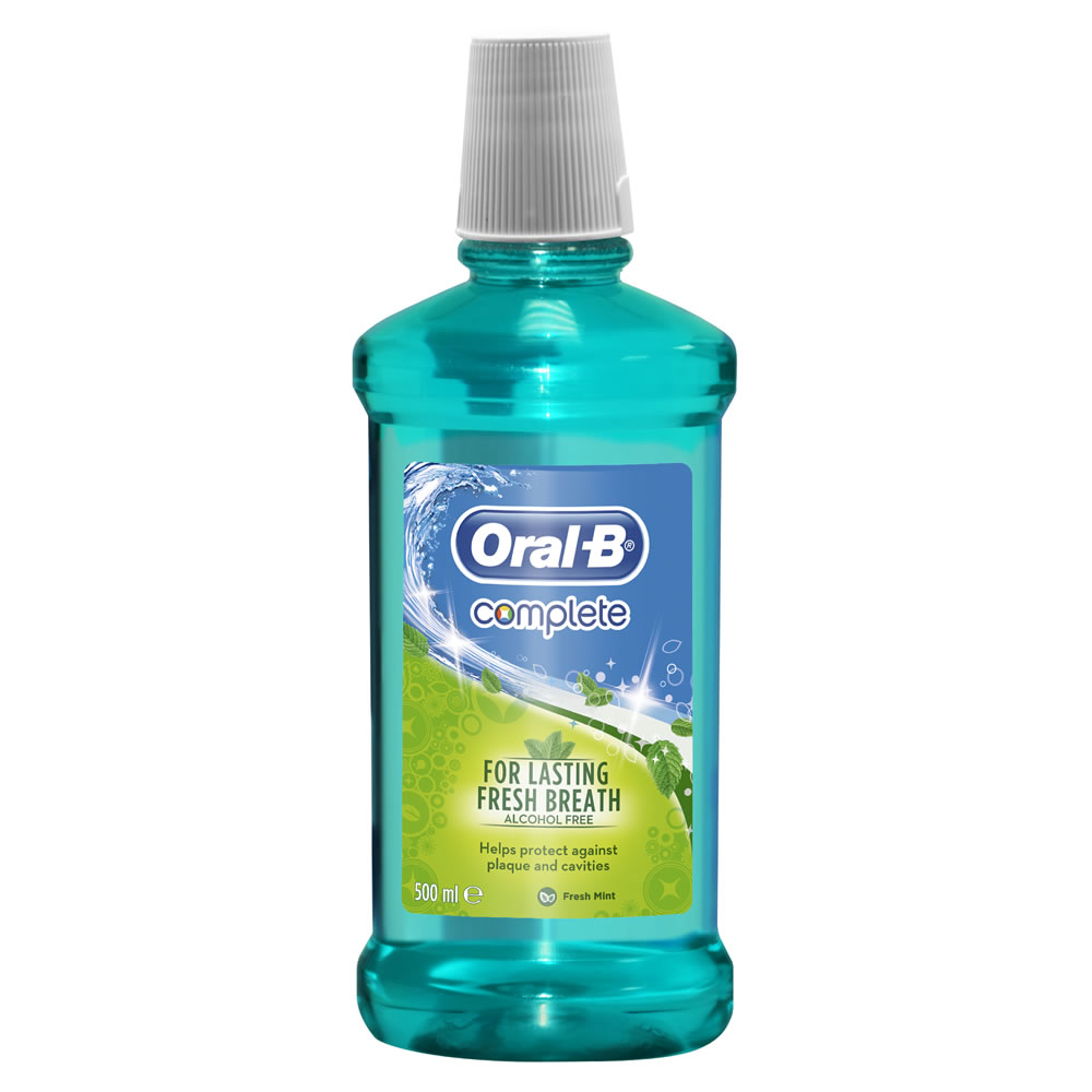 Oral-B Complete Mouthwash Alcohol Free 500ml Image