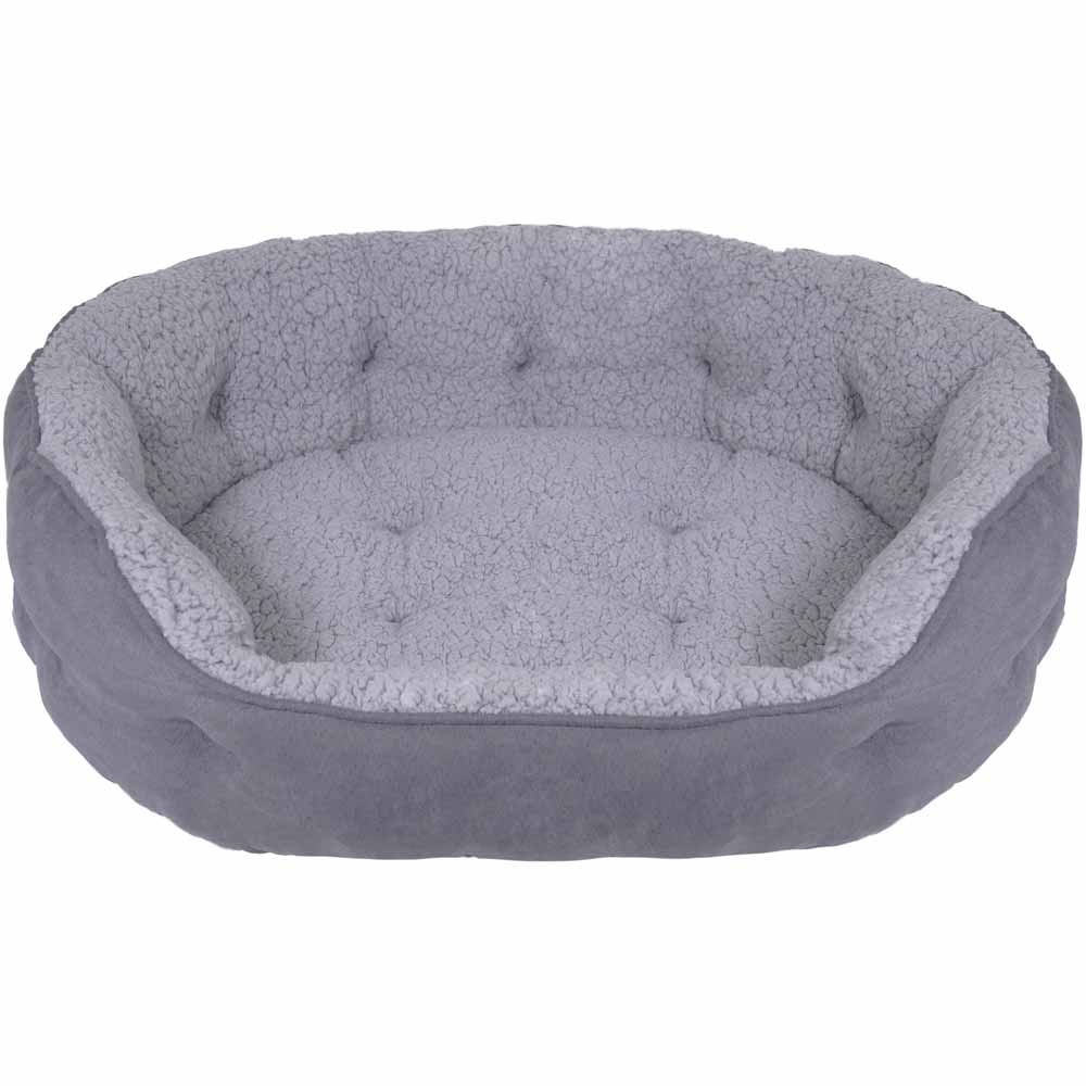 Single Rosewood Large Plush Pet Bed in Assorted styles Image 2