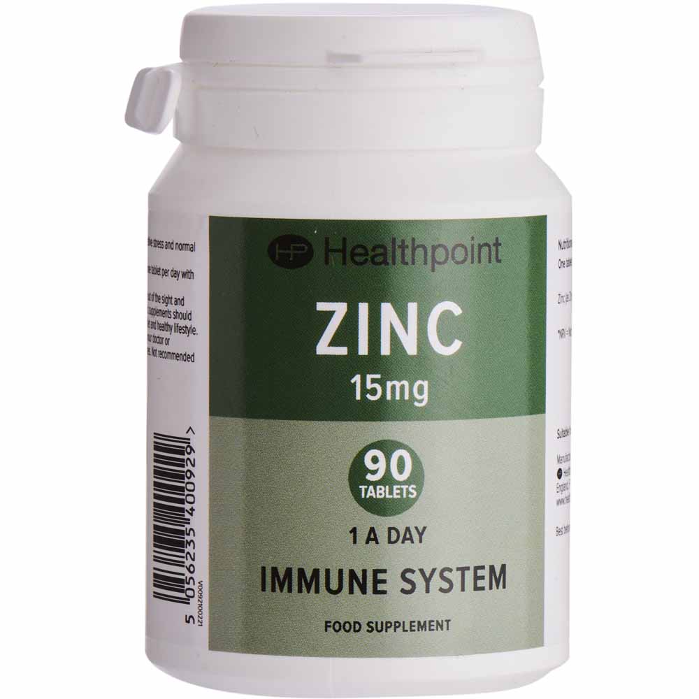 Healthpoint Zinc 15mg 90pk  - wilko