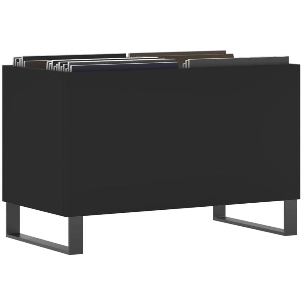 vidaXL Black Record Cabinet Image 3