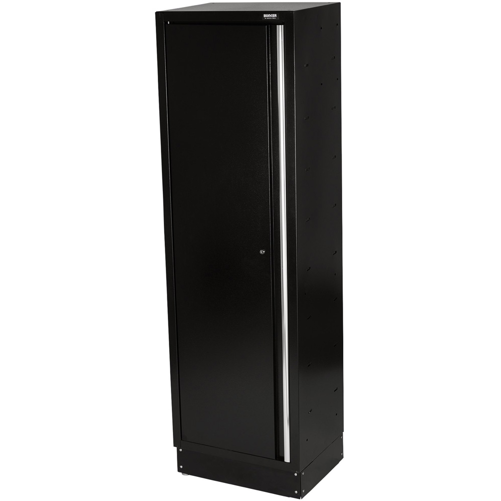 BUNKER Single Door Black Modular Tall Tool Cabinet Image 1
