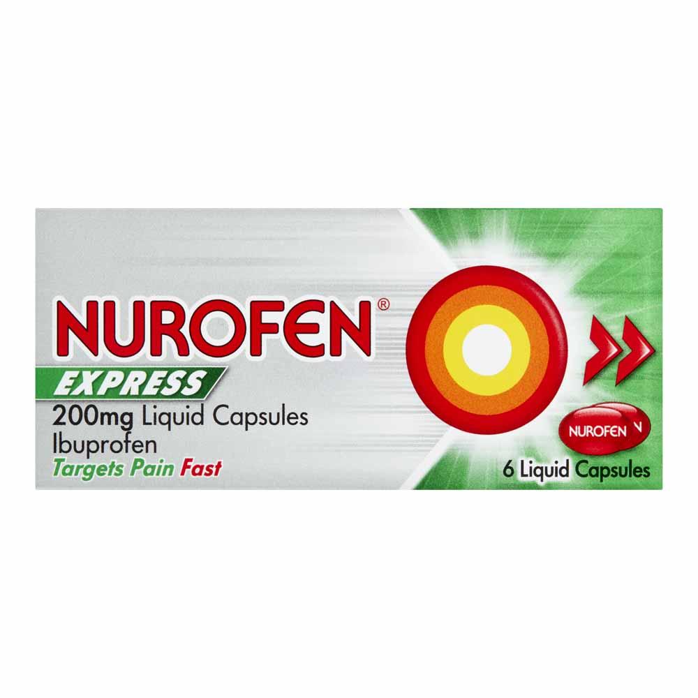 Nurofen Express Liquid Capsules 6s  - wilko