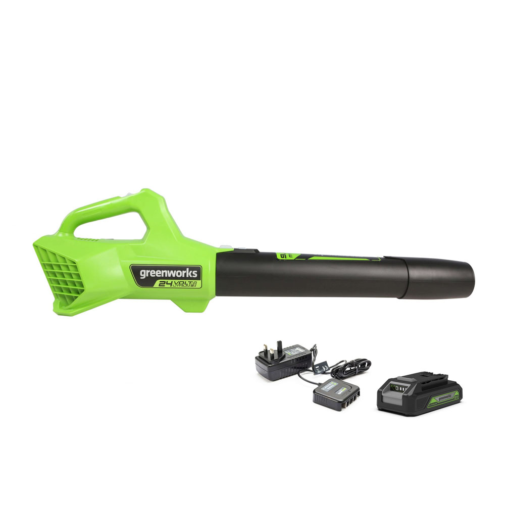 Greenworks 24V 100mph Cordless Axial Blower Kit Image 1