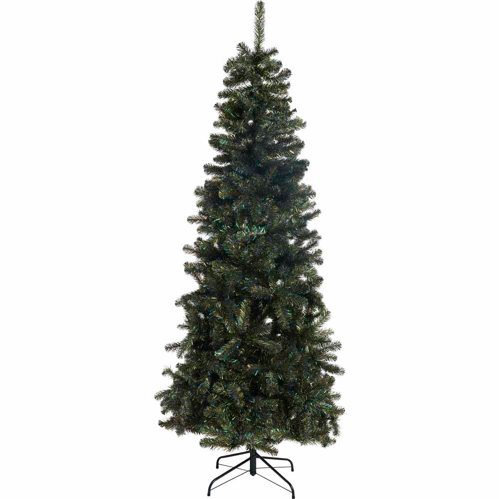 Wilko 7ft Midnight Luxe Dream Artificial Christmas Tree Image 1