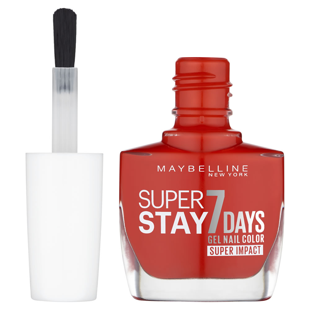 Maybelline SuperStay 7 Days Super Impact Nail  Polish 884 Non-Stop Orange Image 2