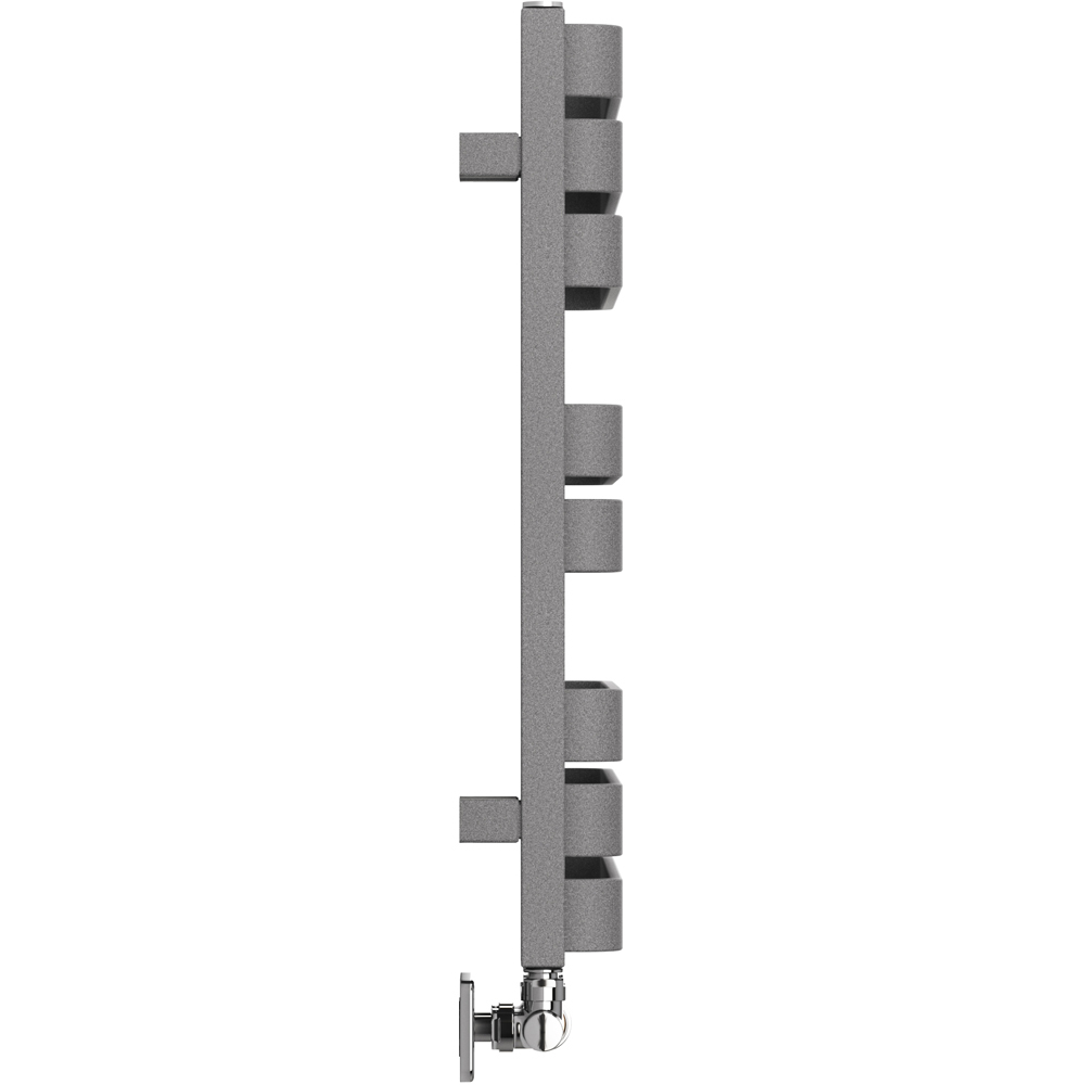 Terma Warp S Salt n Pepper Heated Towel Rail 1535 BTU 655 x 500mm Image 4
