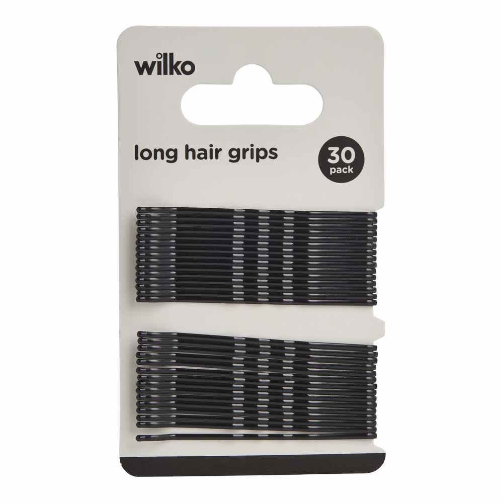 Wilko Long Hair Grips Black 30 Pack Image 3