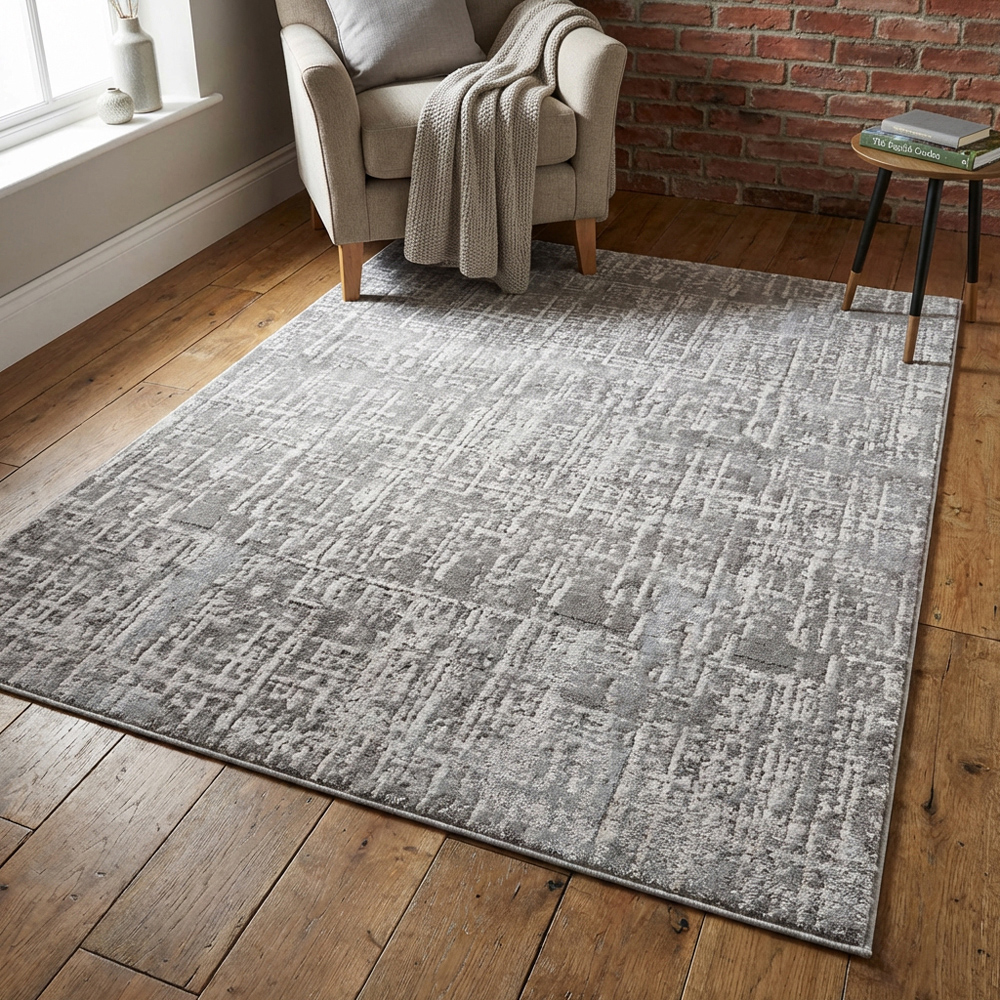 Eden Texture Rug - Grey Image 4