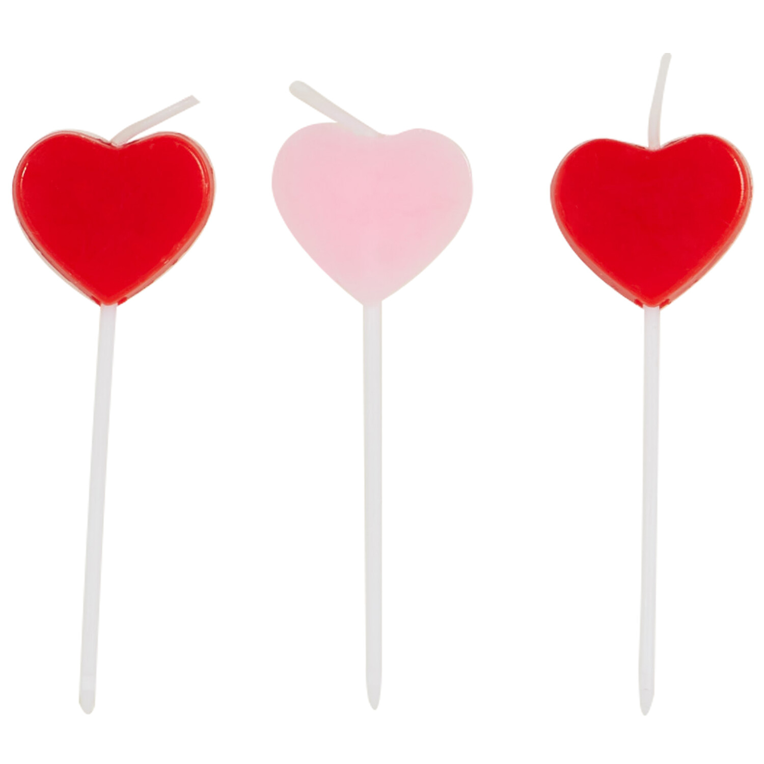 Pack of 8 Heart Pick Candles Image 4