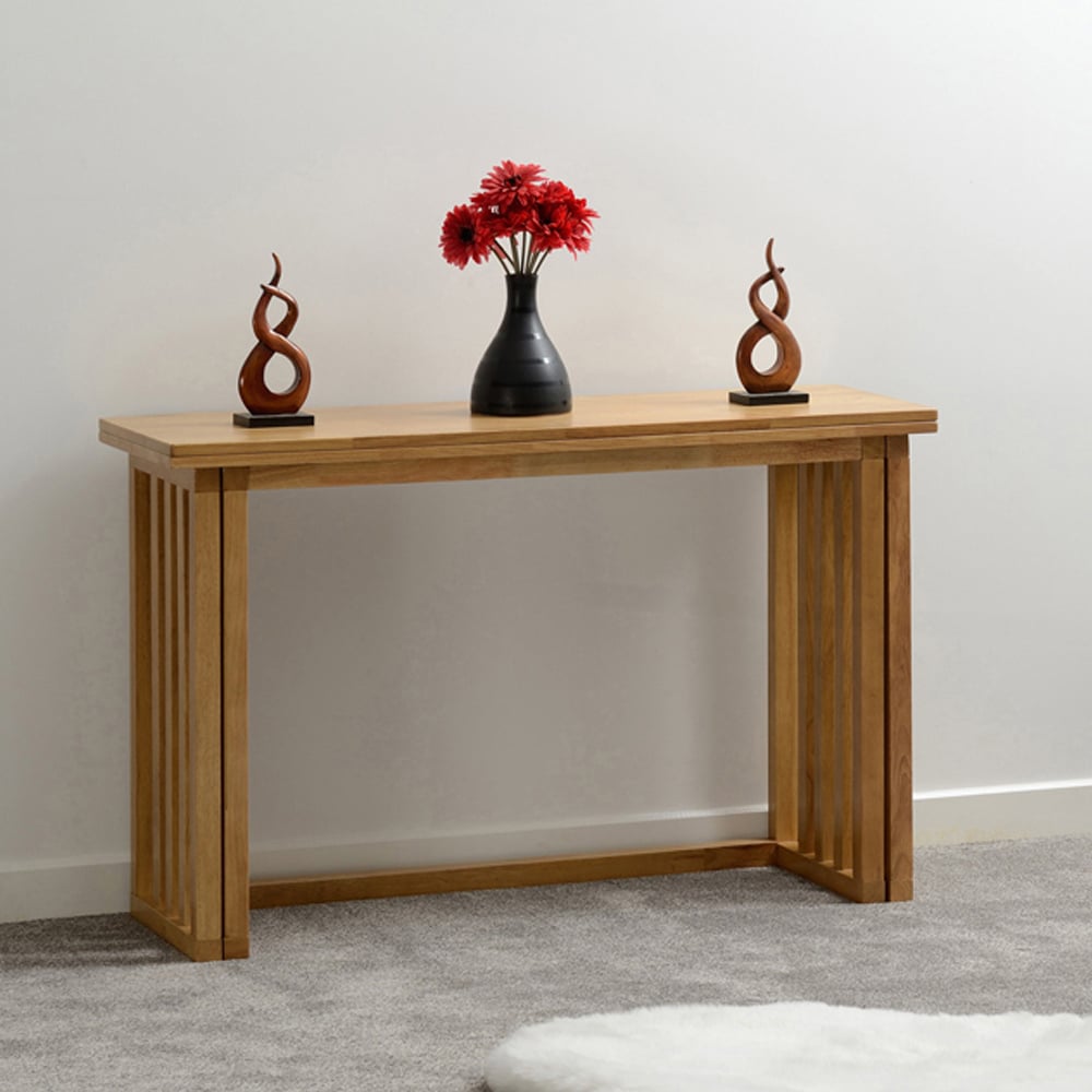 Seconique Richmond 4 Seater Foldaway Dining Table Oak Varnish Image 2