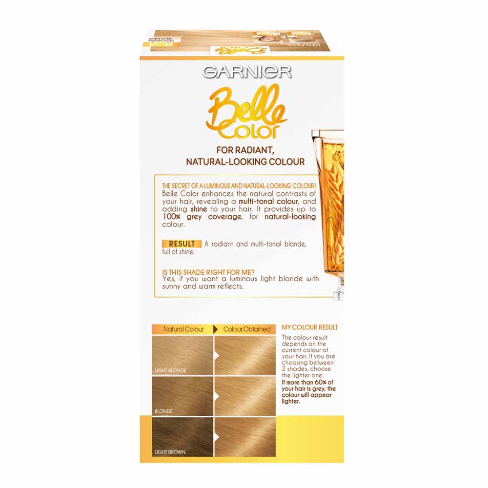 Garnier Belle Color 8.3 Natural Medium Golden Blonde Permanent Hair Dye Image 2