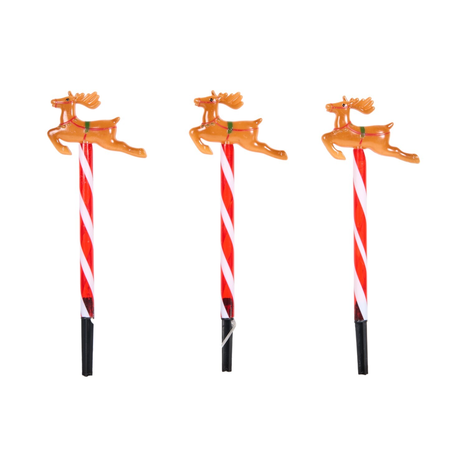5 Piece Santa Sleigh Stake LightsWarm White Image 2
