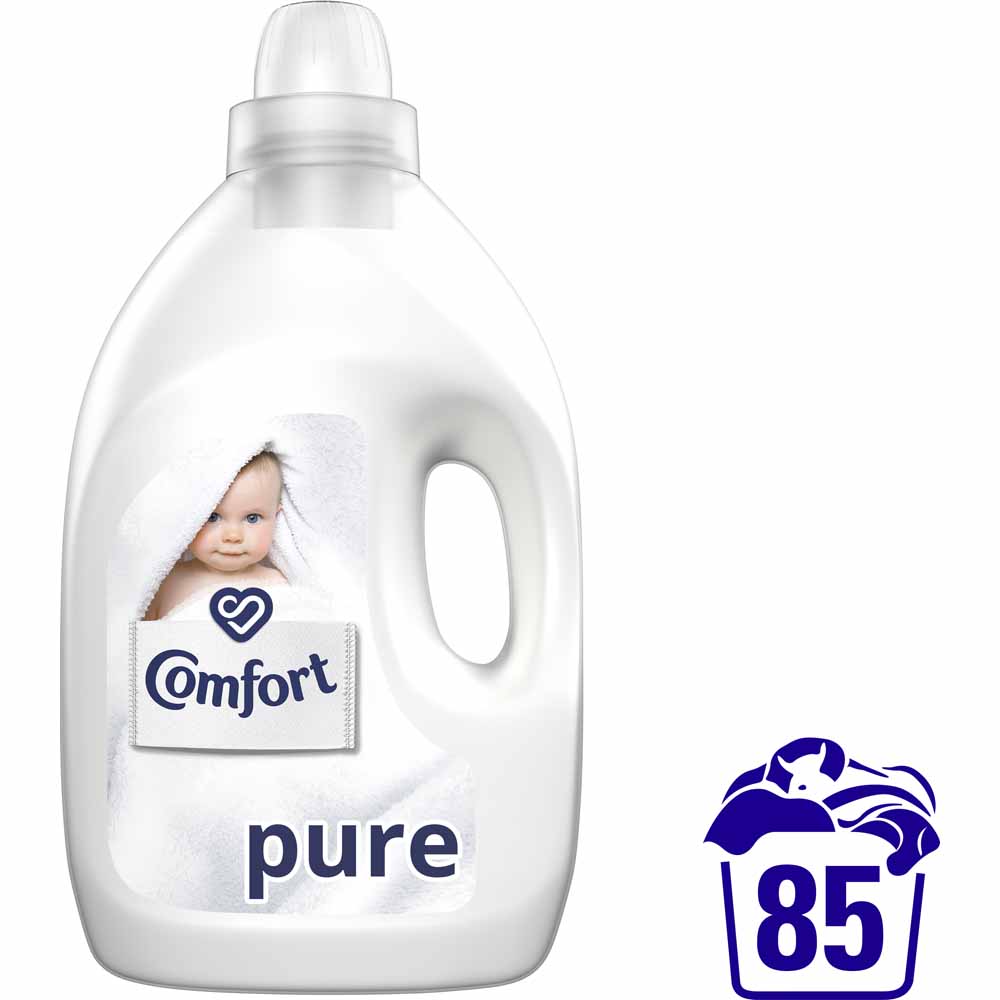 Comfort Pure Fabric Conditioner 85 Washes 3L Image 1