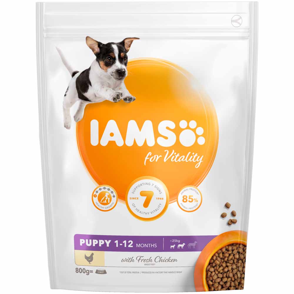 IAMS Vitality Small/Medium Puppy Food Chicken 800g Image 2